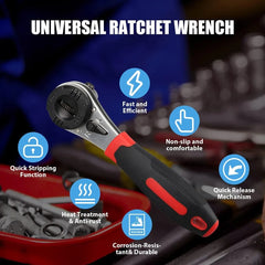 6-22mm Universal Adjustable Ratchet Wrench