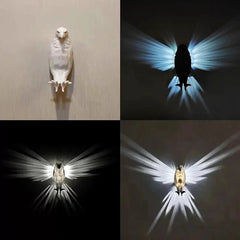 Creative 3D Bird Wall Projection Lamp