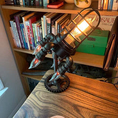 Steampunk Rocket Lamp