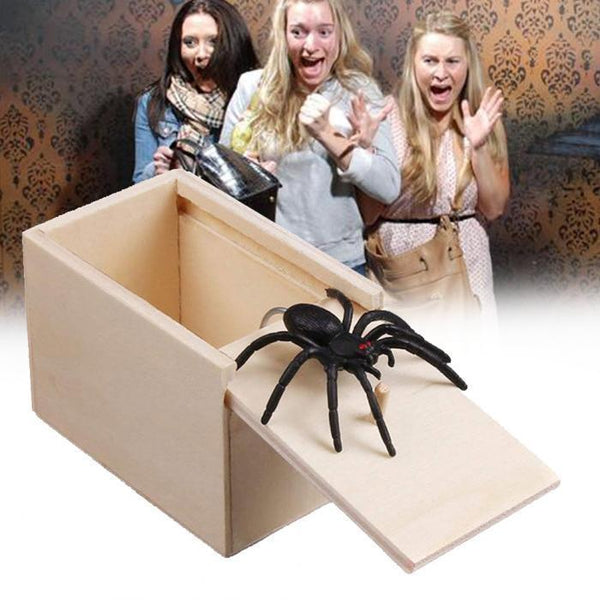 Wooden Spider Prank Box