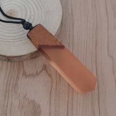 Wood Resin Necklace Pendant