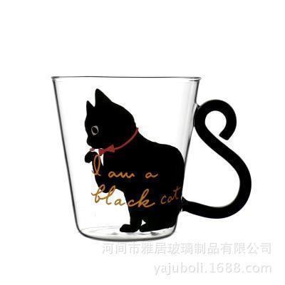 Lovely Cat Glass Mug